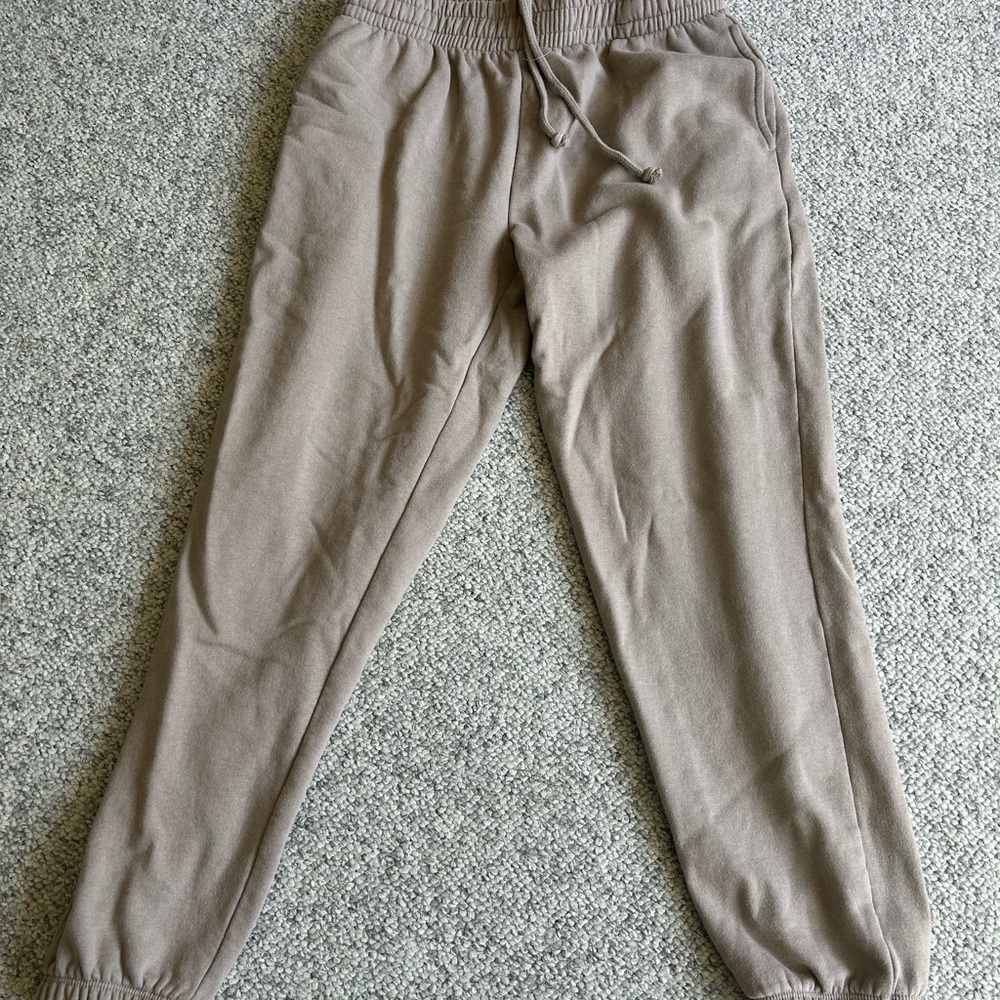 Garage Cozy Tan Fleece Joggers